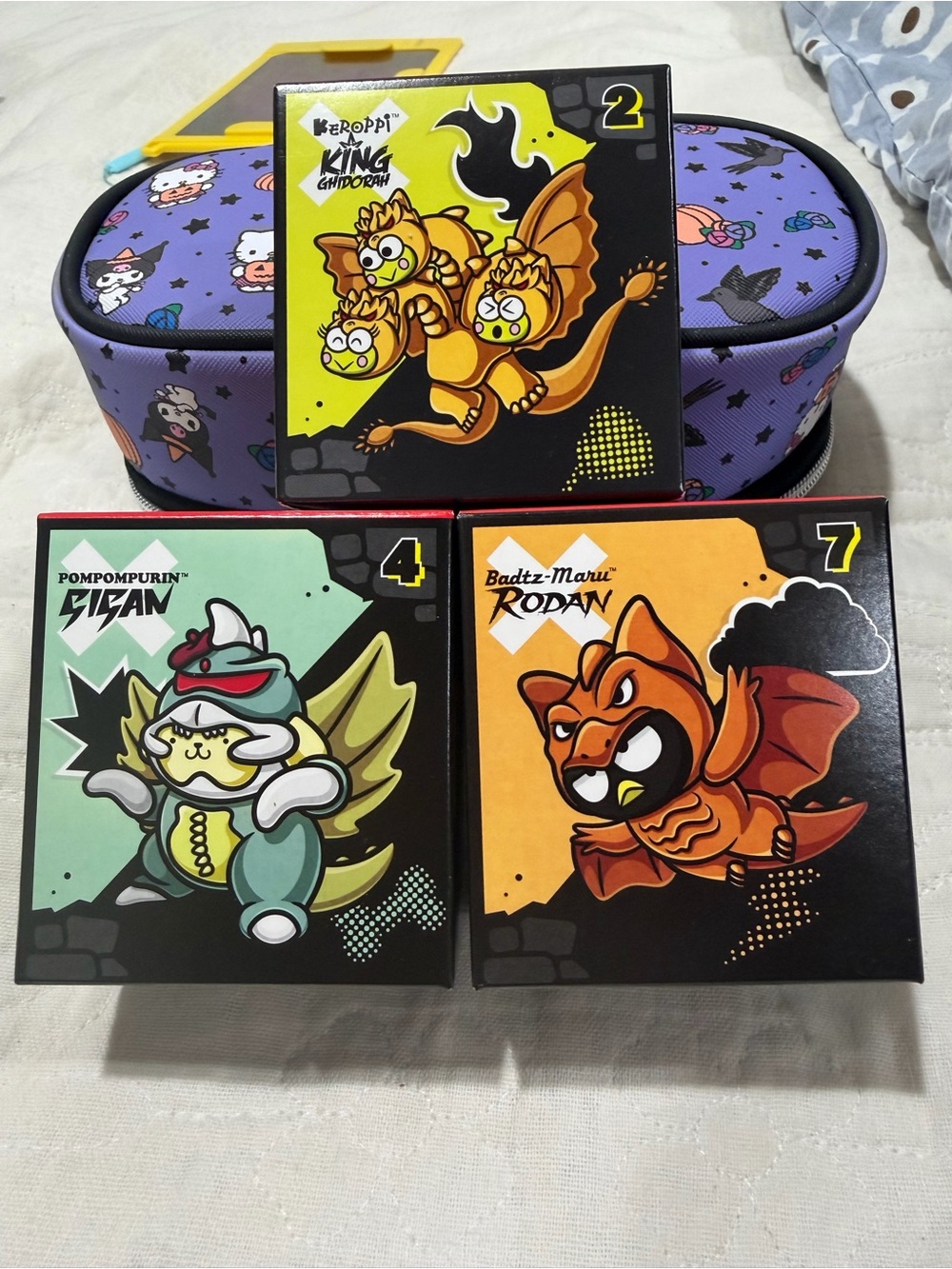 McDonald’s Hello Kitty x Godzilla Happy Meal Toys #2 #4 #7